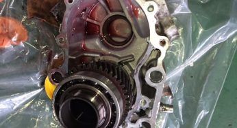 ムーヴ　L185S　CVTミッションオイル漏れ　トランスファOH
