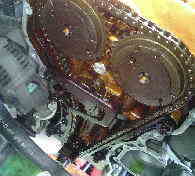 ワゴンR　タイミングチェーンカバーからのオイル漏れ修理