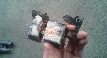点火装置のイグニッションコイルを分解してみた