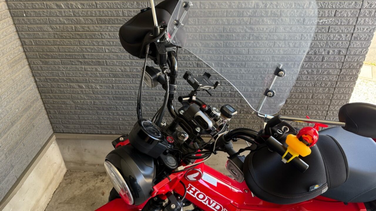 ハンターカブ 風防 ダサい CT125 旭風防 ガネーシャ OME商品 ウインド 